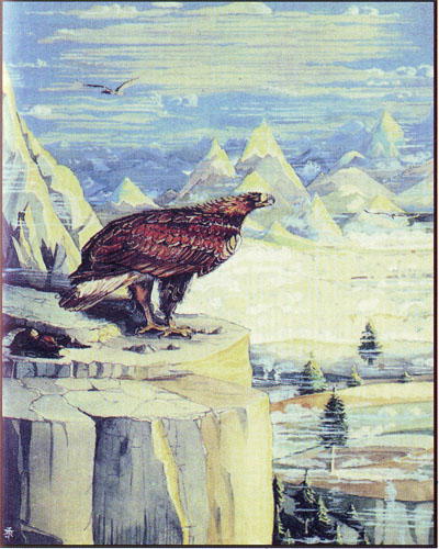 Билбо се събуди от ранните лъчи на слънцето, което грееше прано в очите му. Hobit_C_3.jpg