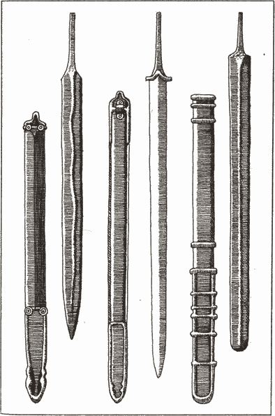 Рис. 10. Развитие на латенските мечове и ножници keltite_na_balkanskiq_poluostrov_ris_10_latenski_mechove_razvitie.png