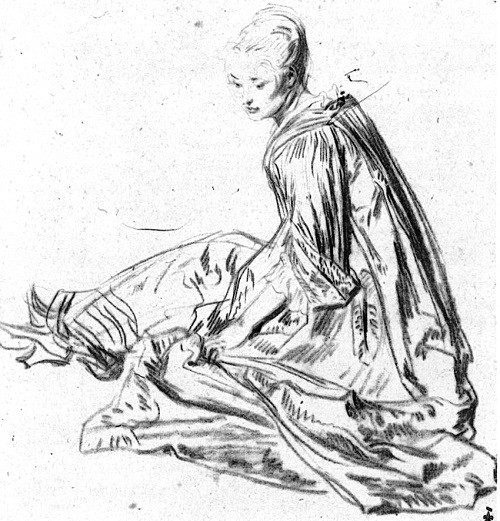 22. Седяща жена. Рисунка. Шантии, Музей Конде. 22_sediasta_jena.jpg