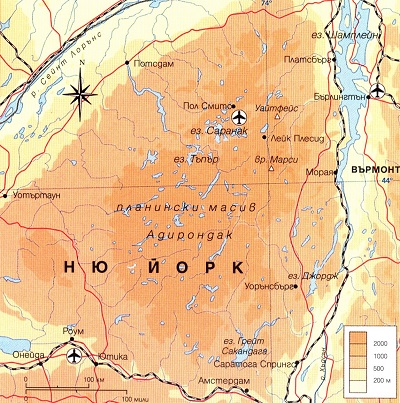 Планински масив Адирондак. 40_karta_adirondak.jpg