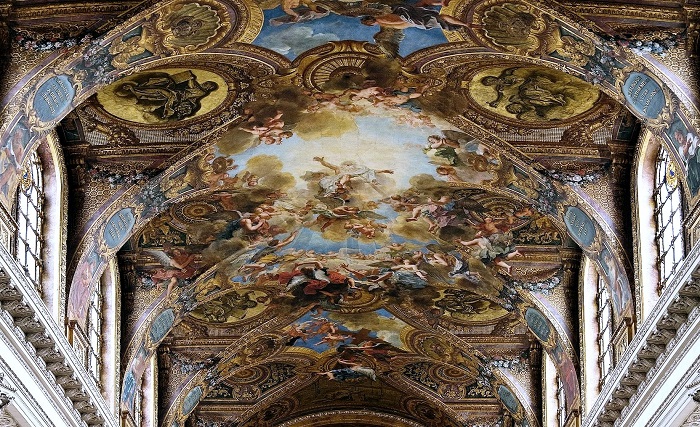 Кралски параклис, изглед към свода, рисуван от Антоан Коапел, 1708 г. 11_koapel.jpg