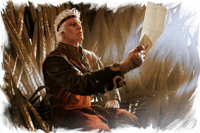 Егон Завоевателя чете писмото на принца на Дорн aegonletter.jpg